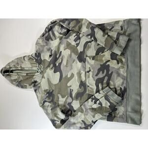 Champion Camouflage Hoodie Sweatshirt Large